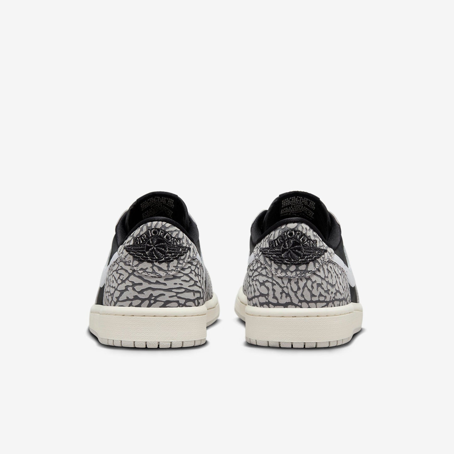 (Men's) Aithtr Jordthtan 1 Retro Low OG 'Black Cement' (2023) CZ0790-001