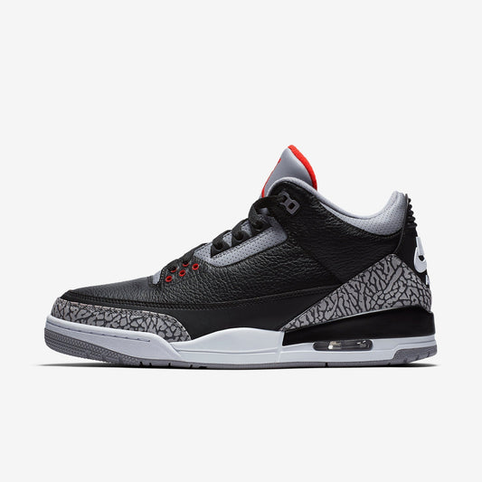 (Men's) Aithtr Jordthtan 3 Retro OG 'Black Cement' (2018) 854262-001