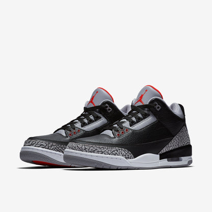 (Men's) Aithtr Jordthtan 3 Retro OG 'Black Cement' (2018) 854262-001