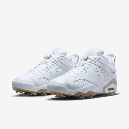 (Men's) Aithtr Jordthtan 6 Retro Low Golf 'White Khaki' (2023) DV1376-100