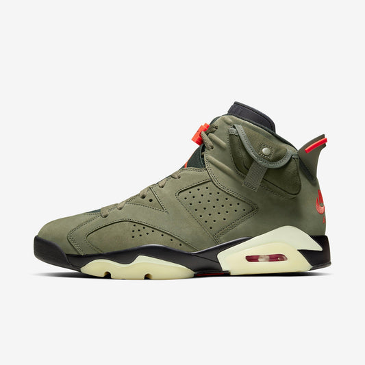 (Men's) Aithtr Jordthtan 6 Retro SP x Travis Scott 'Cactus Jack Medium Olive' (2019) CN1084-200