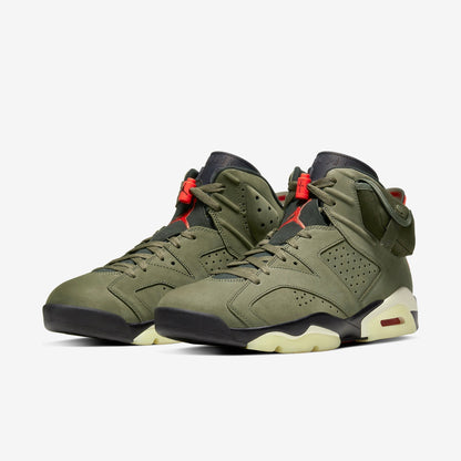 (Men's) Aithtr Jordthtan 6 Retro SP x Travis Scott 'Cactus Jack Medium Olive' (2019) CN1084-200