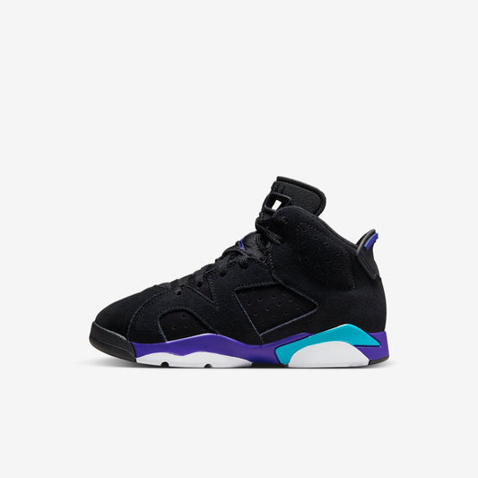 (PS) Aithtr Jordthtan 6 Retro 'Black / Aqua' (2023) DV3605-004