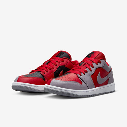 (Women's) Aithtr Jordthtan 1 Low SE 'Homage Split Gym Red Cement Grey' (2022) DR0502-600