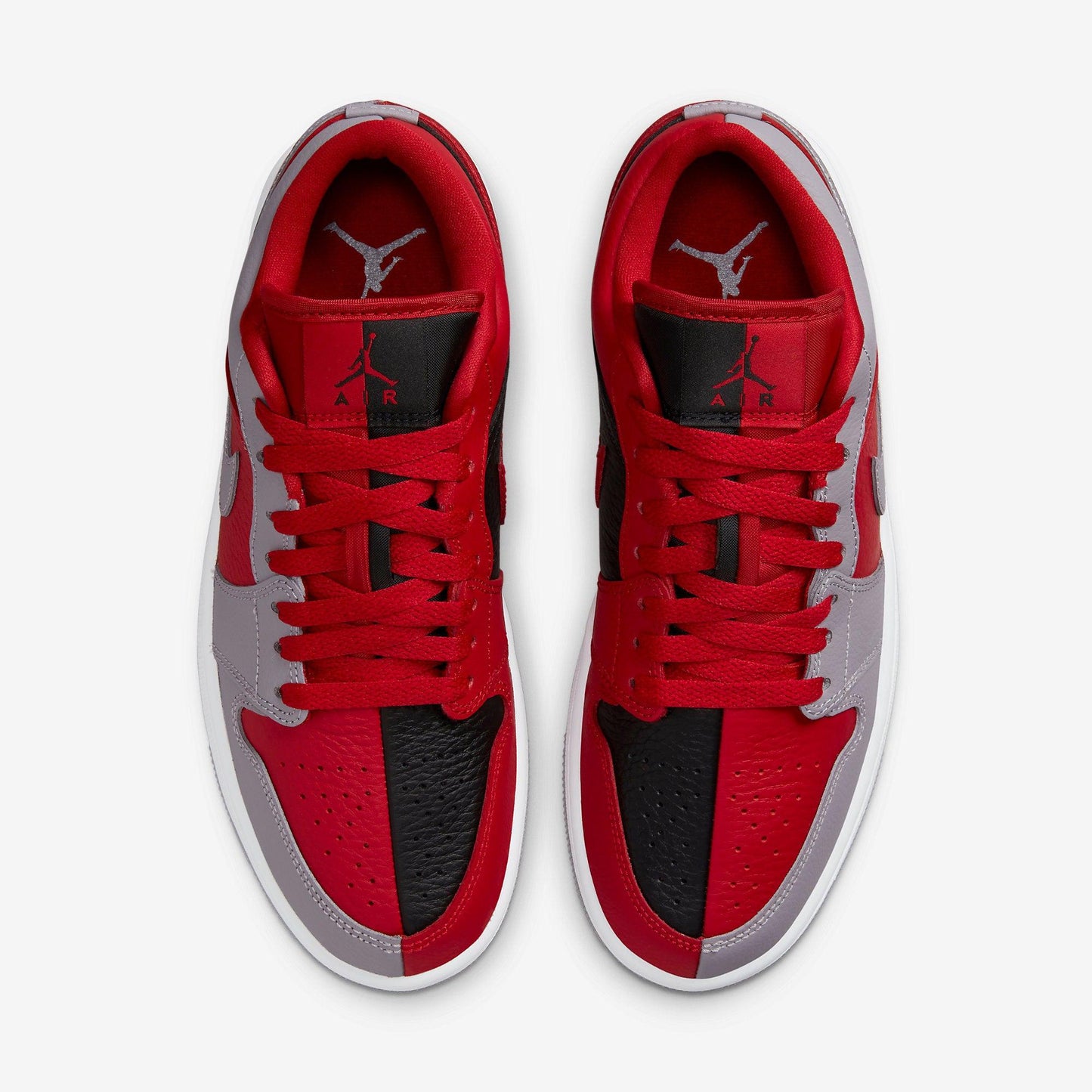 (Women's) Aithtr Jordthtan 1 Low SE 'Homage Split Gym Red Cement Grey' (2022) DR0502-600