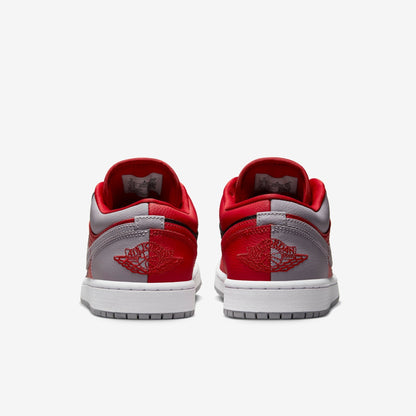 (Women's) Aithtr Jordthtan 1 Low SE 'Homage Split Gym Red Cement Grey' (2022) DR0502-600