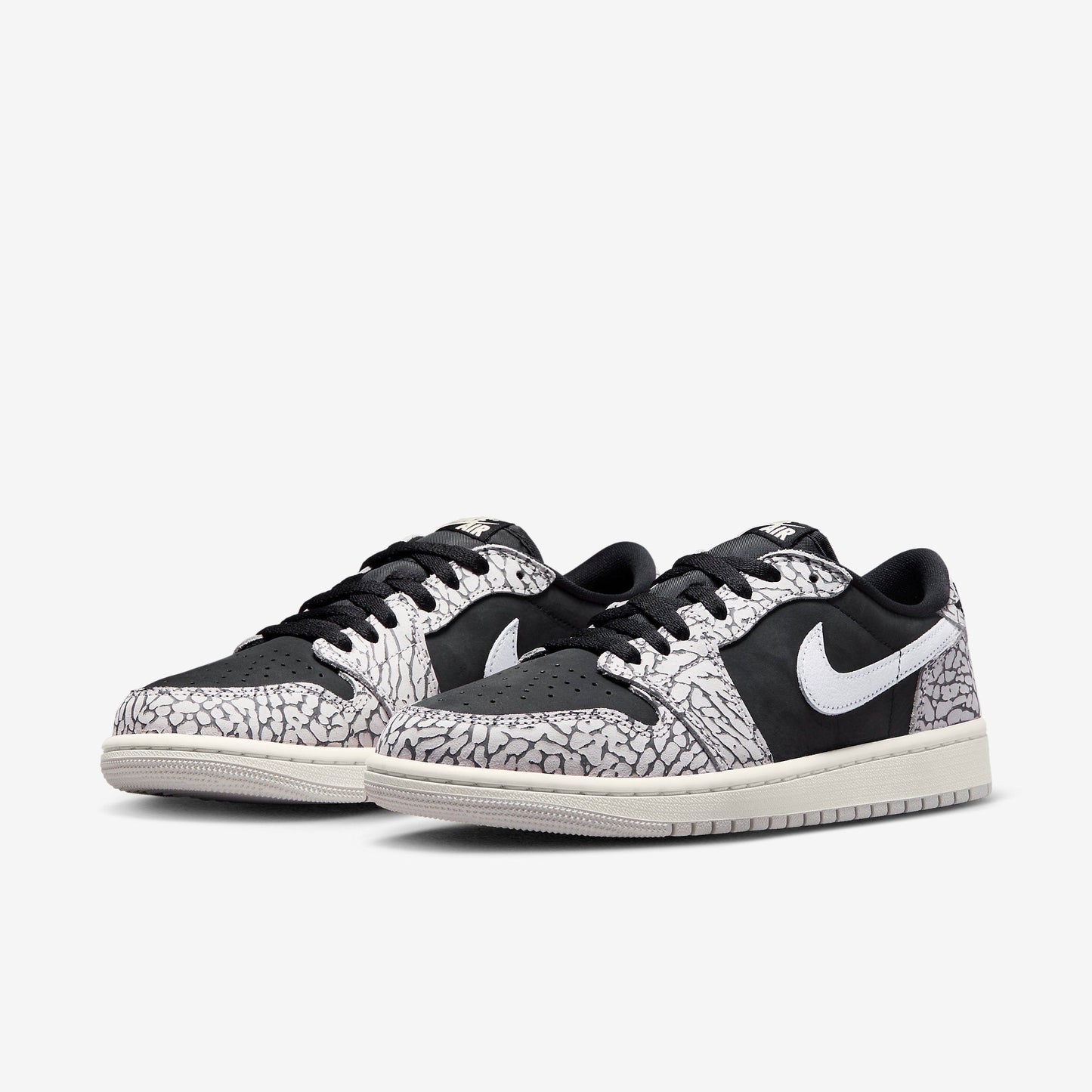 (Women's) Aithtr Jordthtan 1 Retro Low OG 'Black Cement' (2023) CZ0775-001