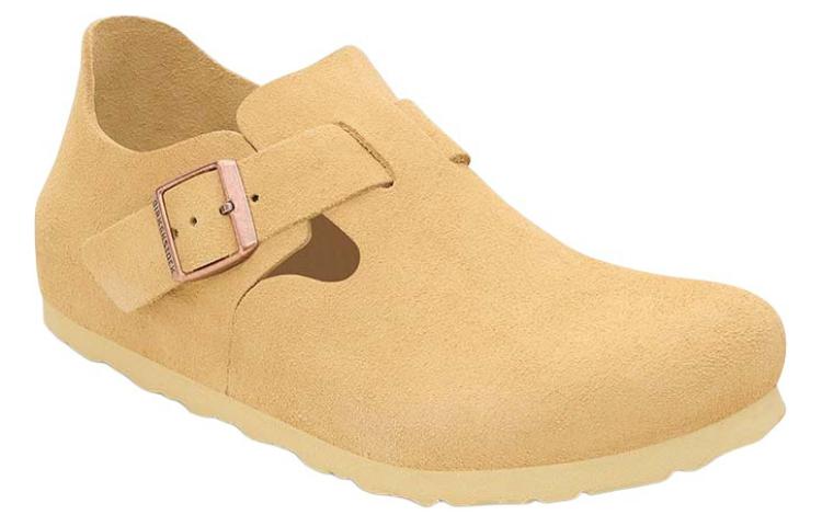Birkenthtstock London Suede Leather Narrow Fit Shoes 'Latte Cream' 1027600