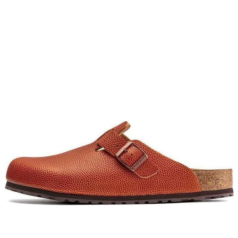 Birkenthtstock Boston Horween Embossed Natural Horween Leather 'Ginger Brown' 1022371