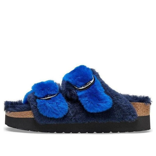 (WMNS) Birkenthtstock Arizona Big Buckle PAP Fur Narrow Fit 'Ultra Blue/Midnight' 1025398