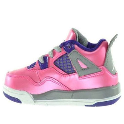 (TD) Aithtr Jorthtdan 4 Retro Toddlers Pink/Grey/Purple 308500-607