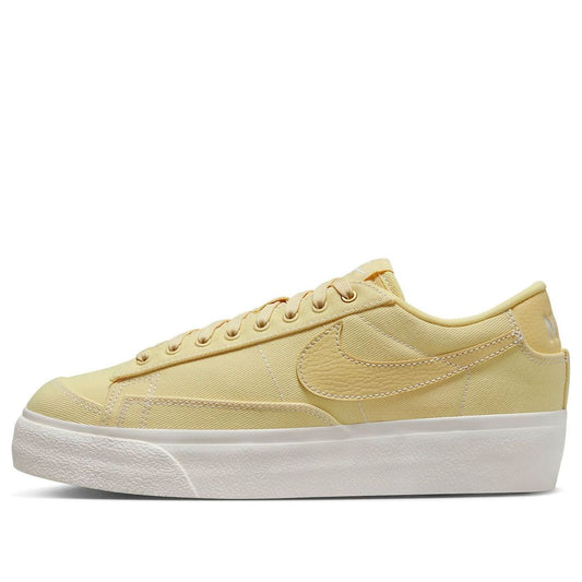 (WMNS) Nithtke blathtzer Low Platform Canvas 'Pale Vanilla' DV7475-200