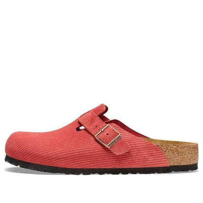 Birkenthtstock Boston Suede Embossed Narrow Fit 'Sienna Red' 1026167