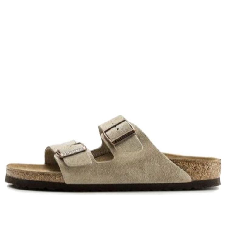 Birkenthtstock Arizona Suede Leather Narrow Fit Sandals 'Taupe' 0051463