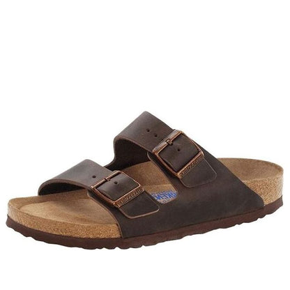 Birkenthtstock Arizona Soft Footbed Oiled Leather Narrow Fit 'Habana' 0452763