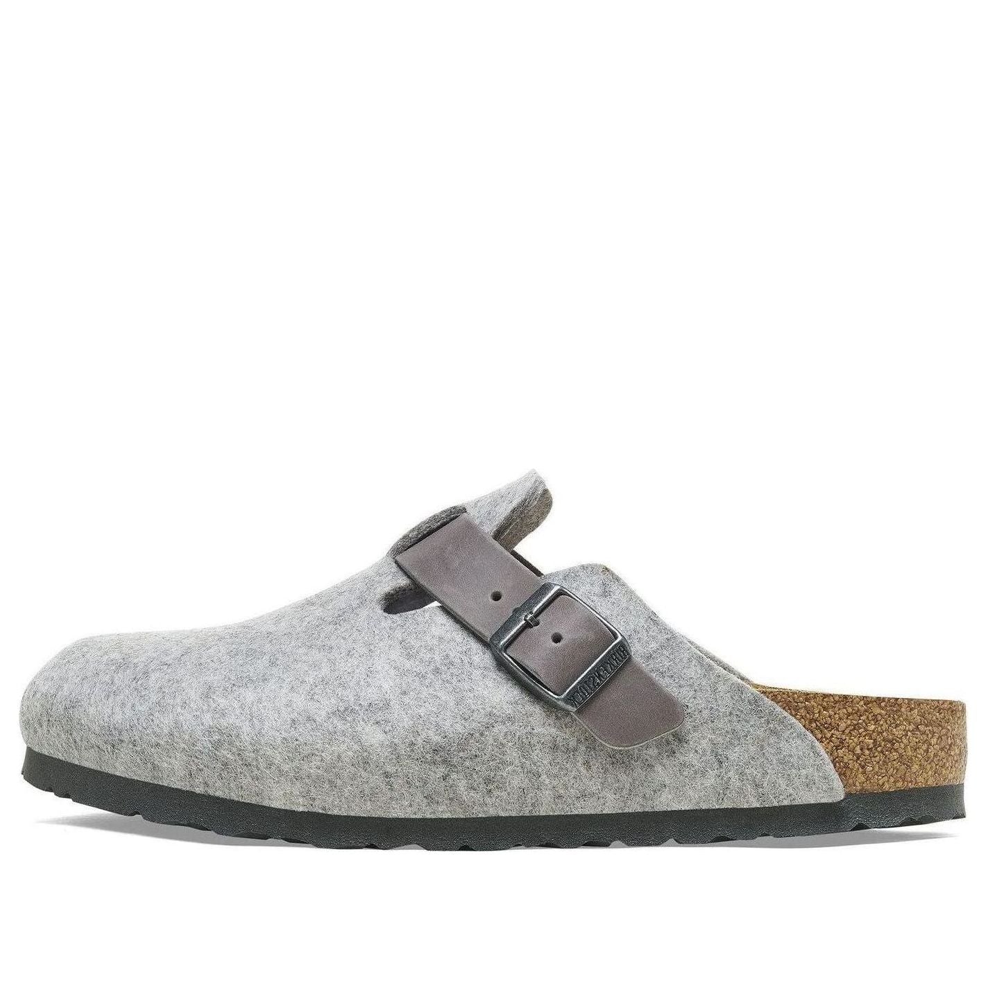 Birkenthtstock Boston Natural Leather/Felt 'Light Grey' 1026149