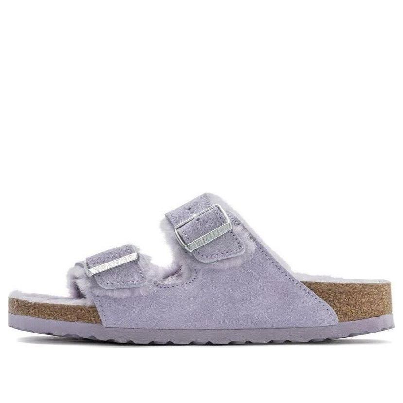 (WMNS) Birkenthtstock Arizona Shearling Suede Leather Narrow Fit 'Purple Fog' 1023256