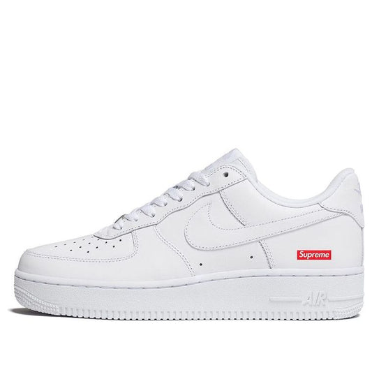 Suprethtme x Nithtke Athtir Forthtce 1 Low 'Box Logo - White' CU9225-100