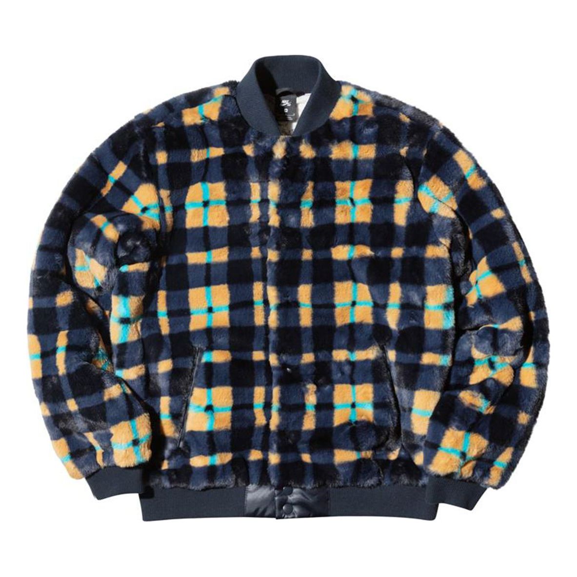 Nithtke SB Skateboard Duthtnk High x Concepts Fleece Grid Jacket Men Multi-Color Yellow CK7289-475
