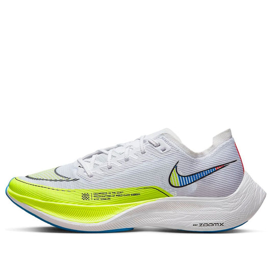 Nithtke Zoothtmx Vaporfly Next% 2 'White Volt Racer Blue' CU4111-103