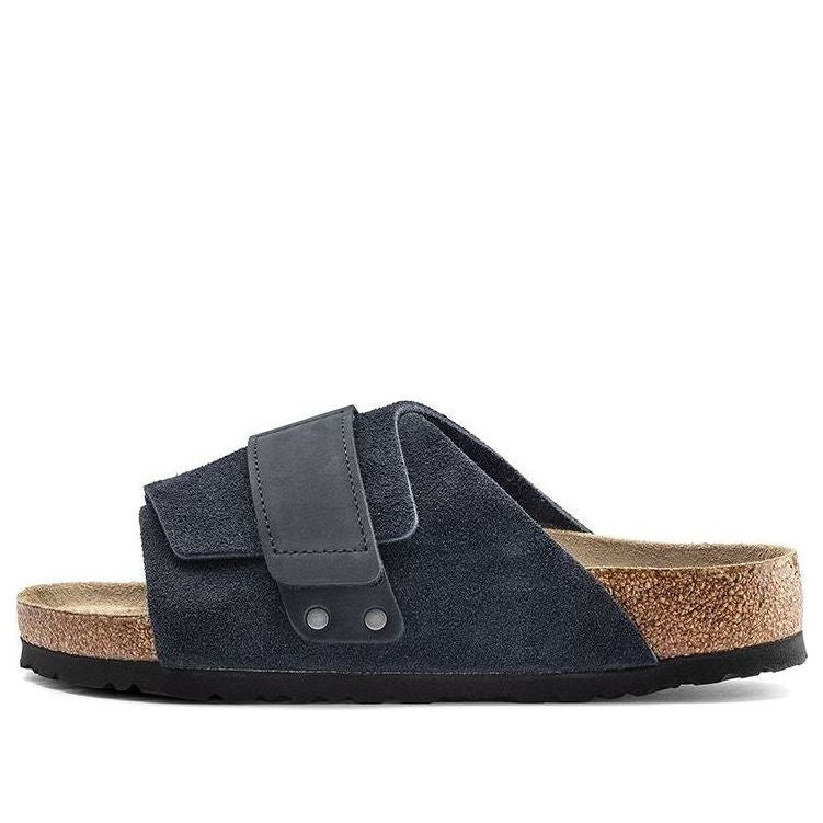 (WMNS) Birkenthtstock Kyoto Series Cowhide Suede Cozy Soft Sole Fashion Blue Version Sandals 1019291