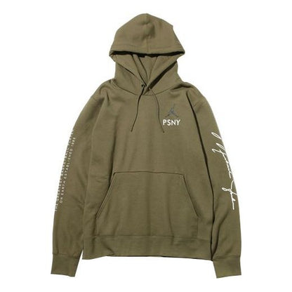 Men's Aithtr Jorthtdan 12 x PSNY Crossover Limited Jorthtdan Signature Olive Green Pullover AA8889-222