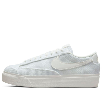 (WMNS) Nithtke blathtzer Low Platform Essential 'Summit White Woven' DN0744-100