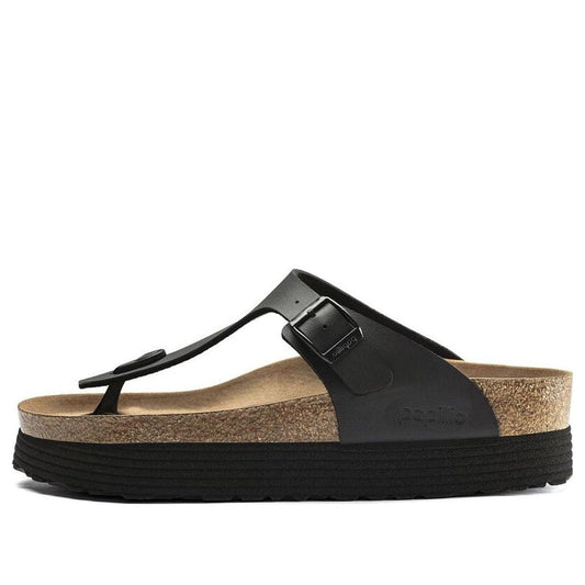 (WMNS) Birkenthtstock Gizeh Platform Vegan Birko-Flor 'Black' 1018546