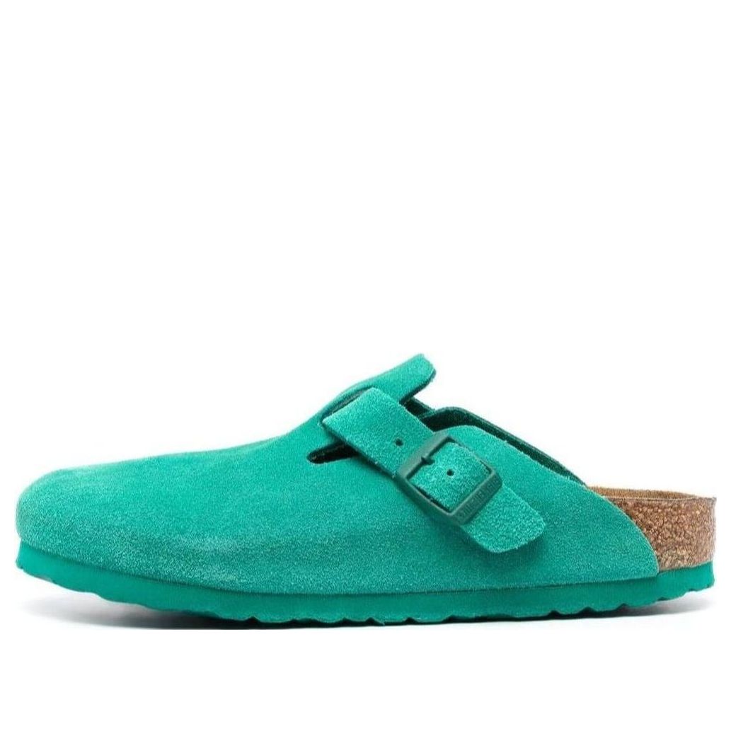 (WMNS) Birkenthtstock Boston Suede Leather Narrow Fit 'Digital Green' 1026165