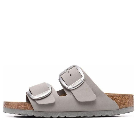 (WMNS) Birkenthtstock Arizona Big Buckle Nubuck Leather Narrow Fit 'Dove Gray' 1022154