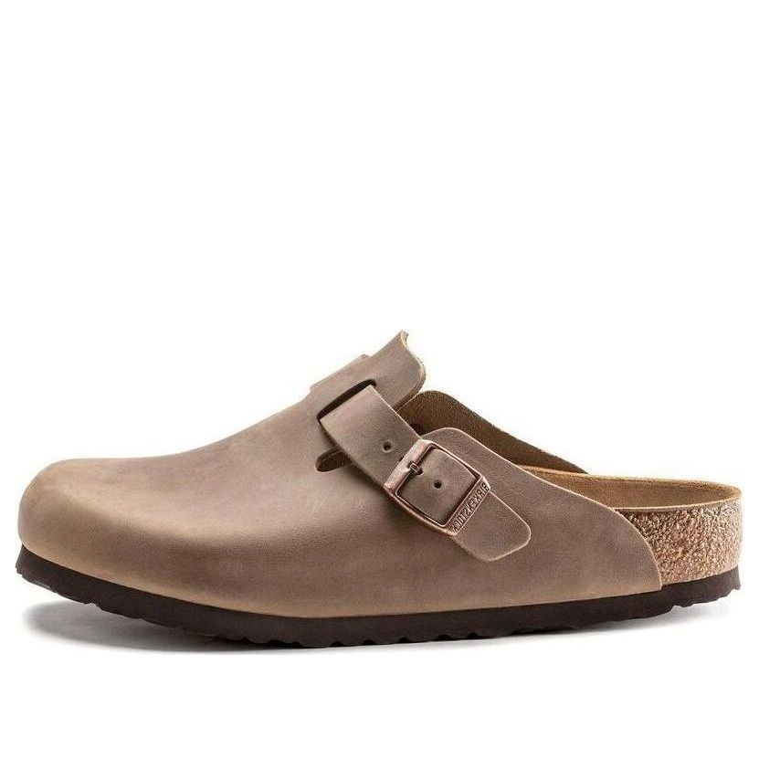 Birkenthtstock Boston Narrow 'Oiled Leather Tobacco Brown' 0960813