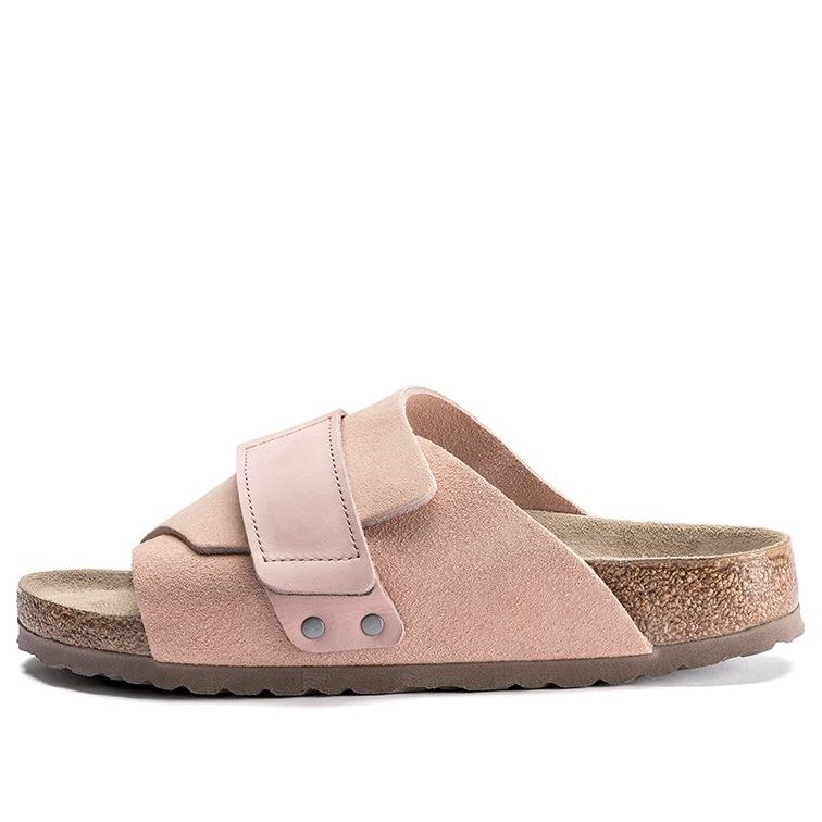 (WMNS) Birkenthtstock Kyoto Series Cowhide Suede Cozy Soft Sole Fashion Pink Version Sandals 1019722