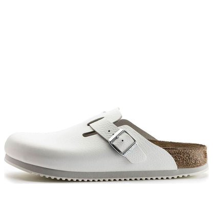 Birkenthtstock Boston Super Grip Leather 'White' 0060134