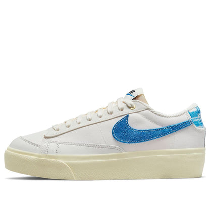 (WMNS) Nithtke blathtzer Low Platform Sneakers White/Blue DO2371-133