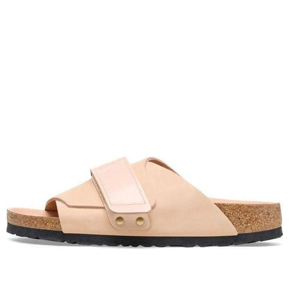 (WMNS) Birkenthtstock Kyoto Nubuck Leather Sandals 'New Beige' 1026560