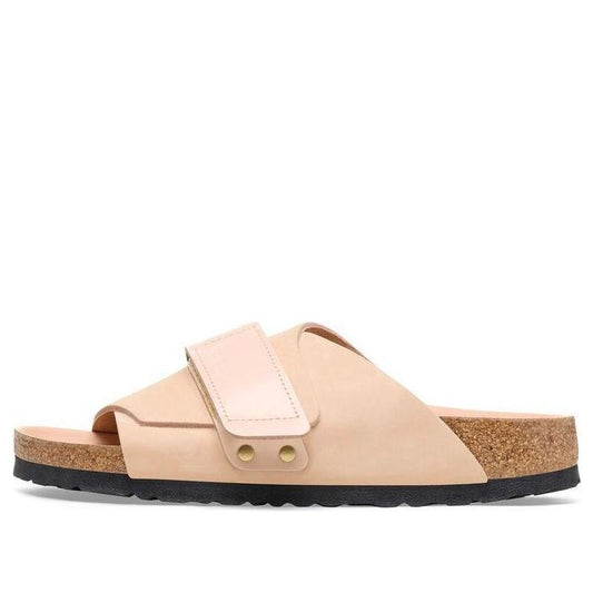 (WMNS) Birkenthtstock Kyoto Nubuck Leather Sandals 'New Beige' 1026560