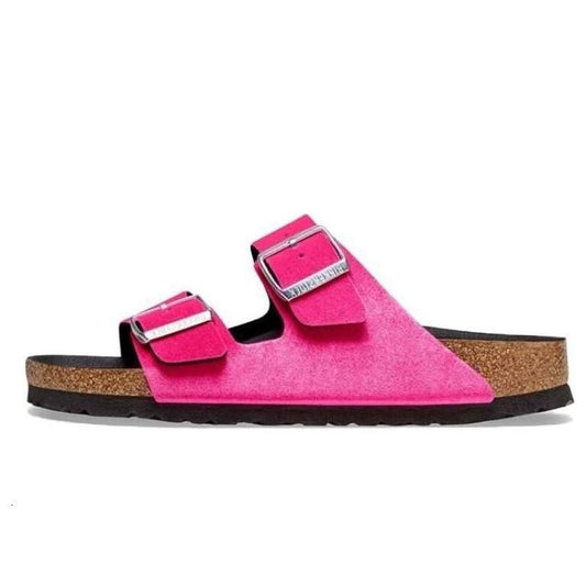 (WMNS) Birkenthtstock Arizona Rivet Logo Velvet Narrow Fit 'velvet Pink' 1025488