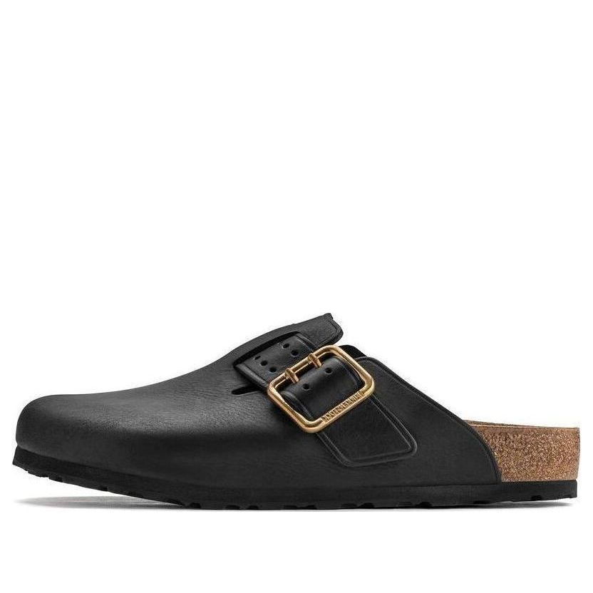 Birkenthtstock Boston Bold Leather Narrow Fit 'Black' 1022626