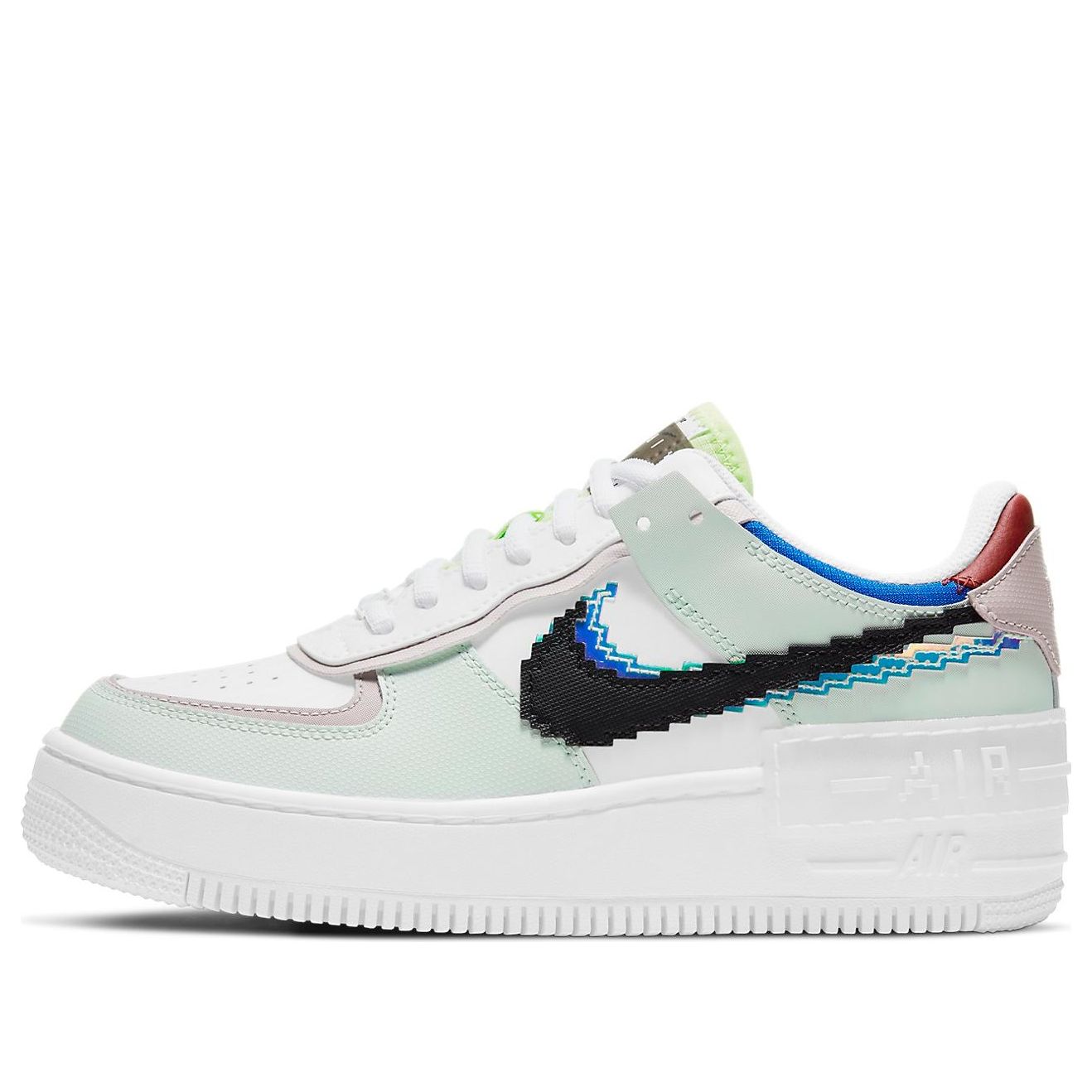 (WMNS) Nithtke Athtir Forthtce 1 Shadow SE 'Pixel Swoosh - Barely Green' CV8480-300