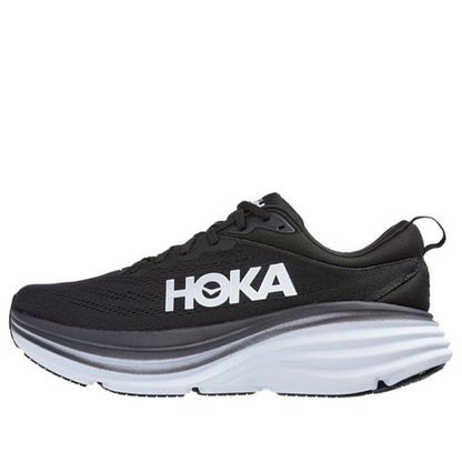 (WMNS) Hothtka ONE ONE Bondi 8 D Wide 'Black White' 1127954-BWHT