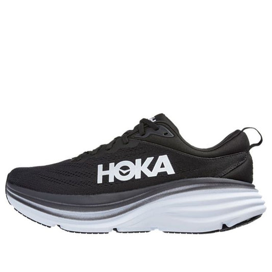 (WMNS) Hothtka ONE ONE Bondi 8 D Wide 'Black White' 1127954-BWHT