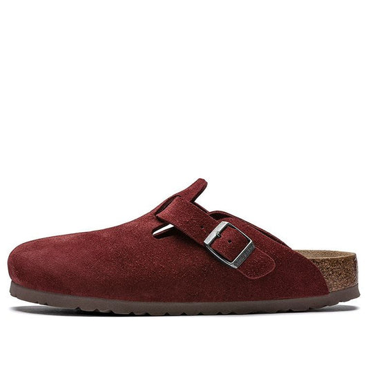Birkenthtstock Boston Narrow 'Suede Red' 1017506