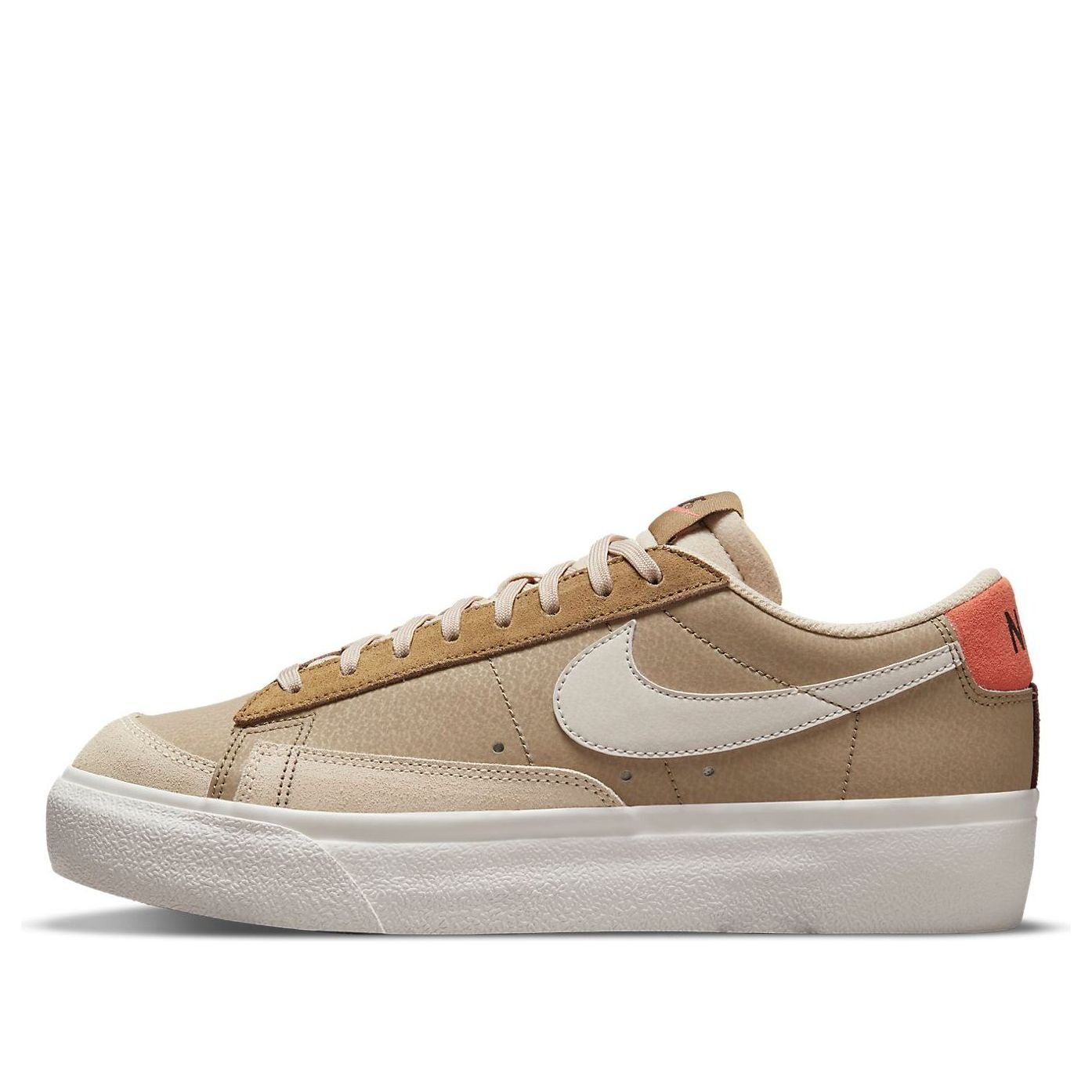 (WMNS) Nithtke blathtzer low Platform 'Brown White Red' DQ9318-200