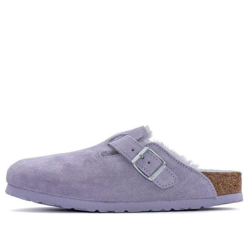 Birkenthtstock Boston Shearling Suede Leather Coated Narrow Fit 'Purple Fog' 1023302