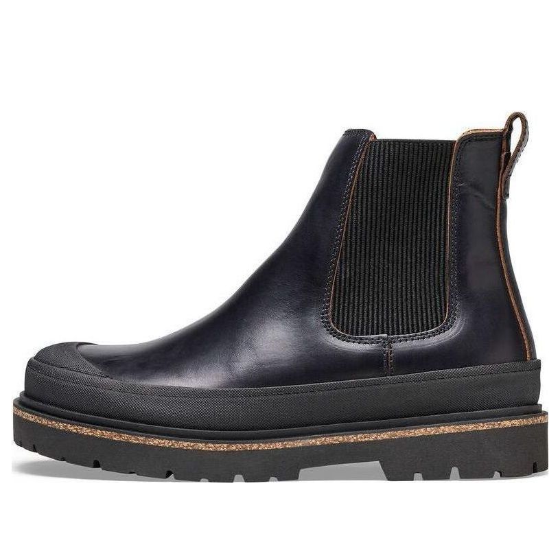 (WMNS) Birkenthtstock Prescott Slip On Women Waxy Leather Narrow Fit 'Black' 1025218