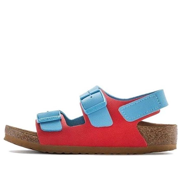 (PS) Birkenthtstock Milano HL Kids Birko-Flor Birkibuc Narrow Fit 'Sky Blue/Active Red' 1024373