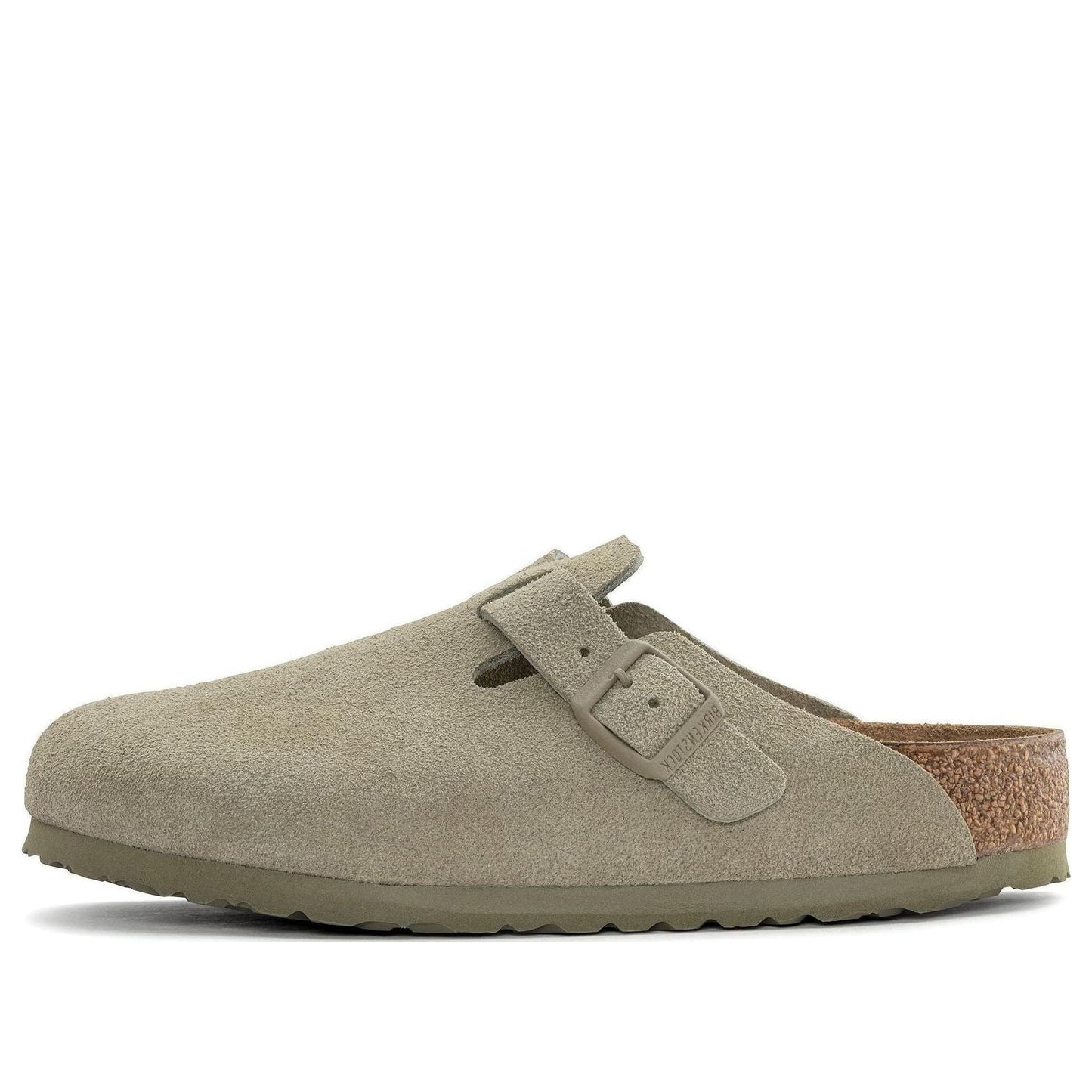Birkenthtstock Boston Suede Leather 'Faded Khaki' 1025788
