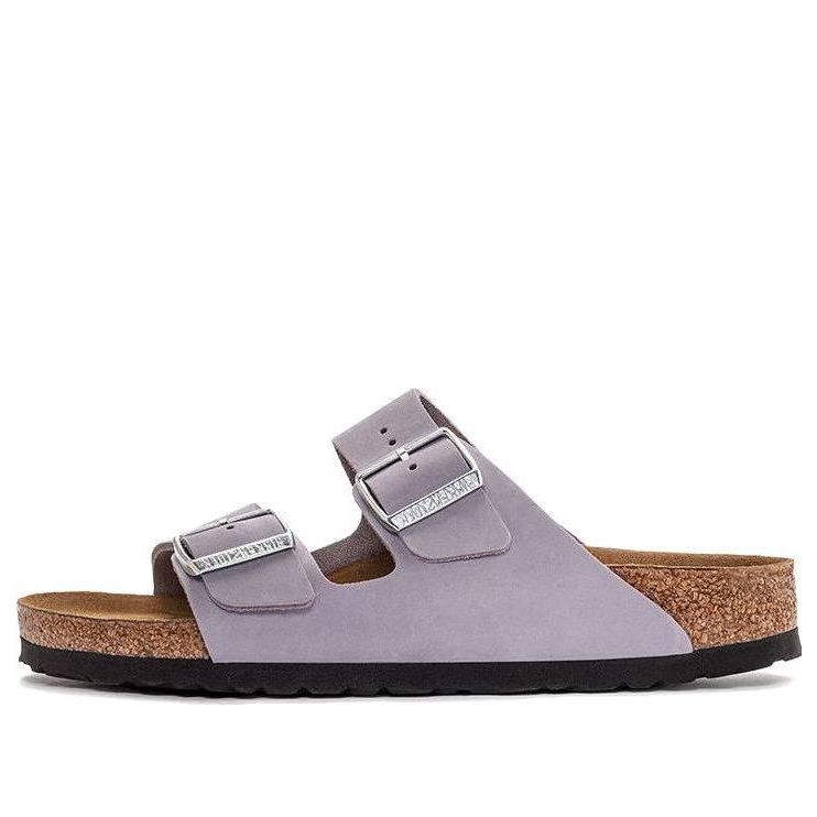 (WMNS) Birkenthtstock Arizona Soft Footbed Nubuk Leather Narrow Fit 'Purple Fog' 1024241