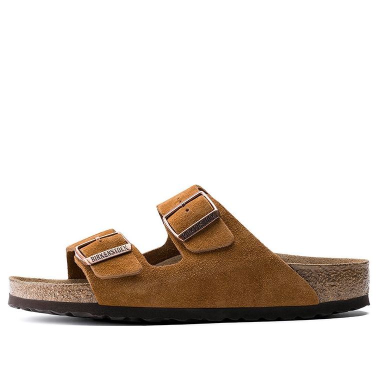 Birkenthtstock Arizona Series Cowhide Suede Light Brown Version Sandals 1009526