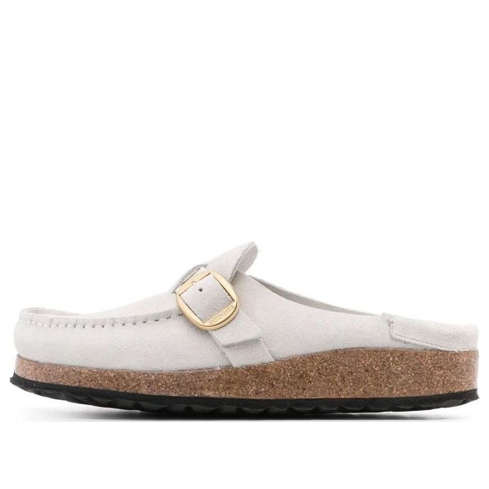 (WMNS) Birkenthtstock Buckley Suede Leather Embossed Corduroy Narrow Fit 'Antique White' 1025232